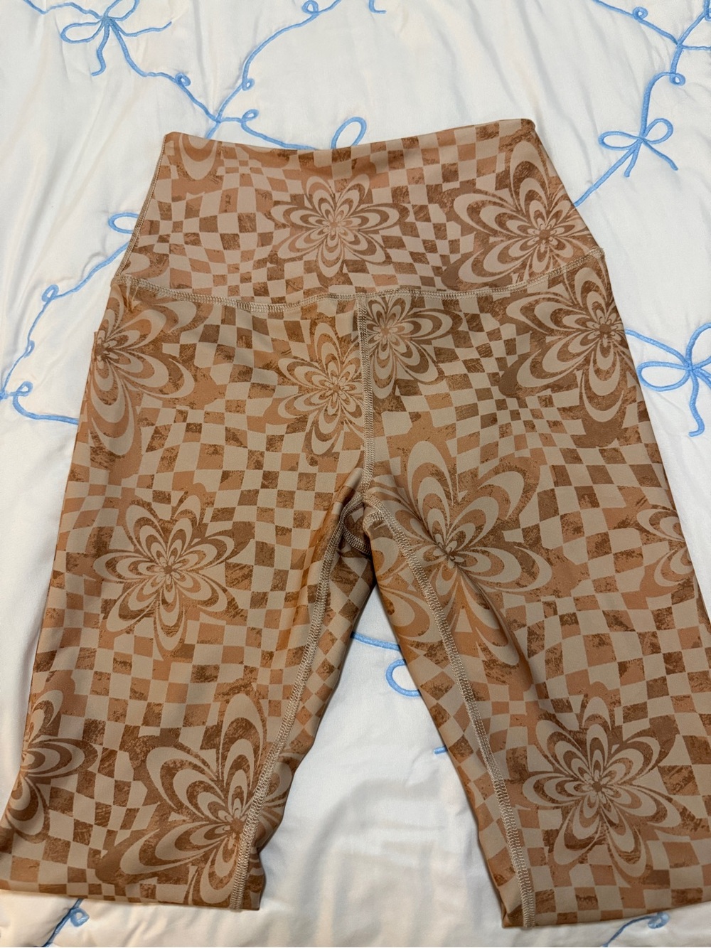 Beyond Yoga High Waisted Midi Legging in Check Flower